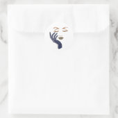 KEEP IT CUTE SERIE - NAVYBLAU RUNDER AUFKLEBER (Tasche)