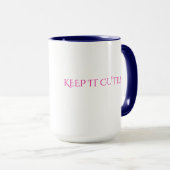 KEEP IT CUTE SERIE - NAVYBLAU TASSE (VorderseiteRechts)
