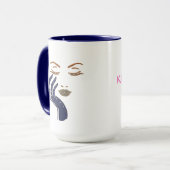 KEEP IT CUTE SERIE - NAVYBLAU TASSE (Vorderseite Links)