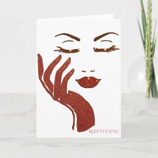 KEEP IT CUTE SERIE -ROT KARTE (Vorderseite)