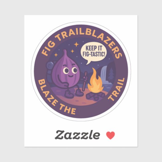 Keep It Fig-Tastic Camping Adventure Aufkleber (Blatt)