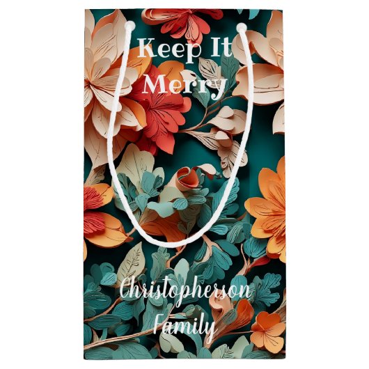 Keep It Merry Kleine Geschenktüte (Rückseite)