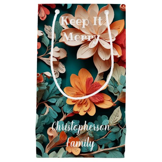 Keep It Merry Kleine Geschenktüte (Vorderseite)