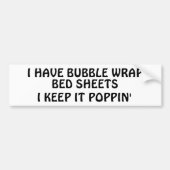Keep It Poppin' with Bubble Wrap Sheets Bumper Sti Autoaufkleber (Vorne)