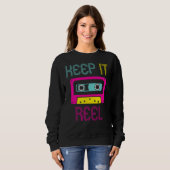 Keep It Reel Audio Cassette Retro Music Format Sweatshirt (Vorne ganz)