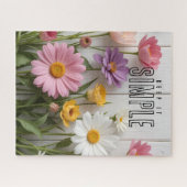 "Keep It Simple" Blumenmuster Puzzle (Horizontal)