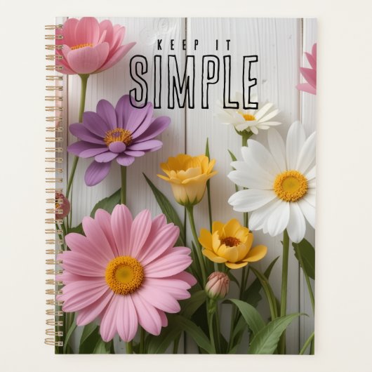 "Keep It Simple" Floral Planer (Vorderseite)