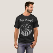 Keep it simple - hiking mountains nature T-Shirt (Vorne ganz)