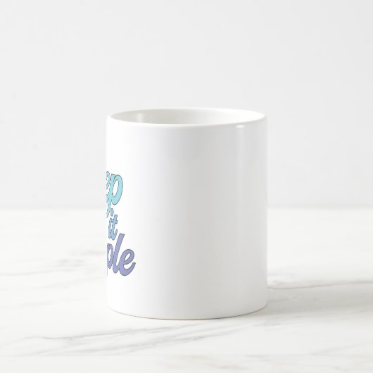 Keep it Simple Mug (Blue) Kaffeetasse (Mittel)