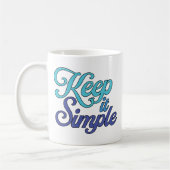 Keep it Simple Mug (Blue) Kaffeetasse (Links)