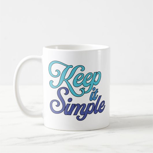 Keep it Simple Mug (Blue) Kaffeetasse (Links)
