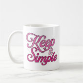 Keep it Simple Mug (Pink) Kaffeetasse (Links)