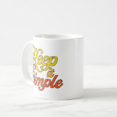 Keep it Simple Mug (Yellow) Kaffeetasse (Vorderseite Links)