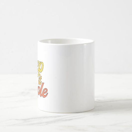 Keep it Simple Mug (Yellow) Kaffeetasse (Mittel)