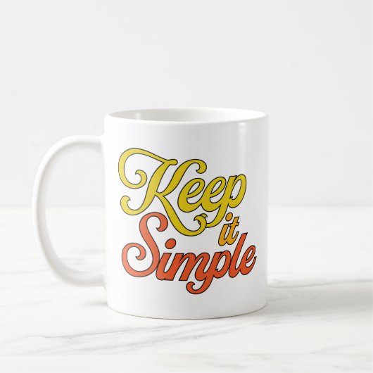 Keep it Simple Mug (Yellow) Kaffeetasse (Links)
