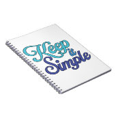 Keep It Simple Notebook (Blue) Notizblock (Rechte Seite)