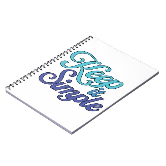 Keep It Simple Notebook (Blue) Notizblock (Linke Seite)