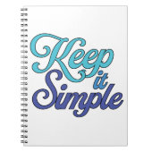 Keep It Simple Notebook (Blue) Notizblock (Vorderseite)