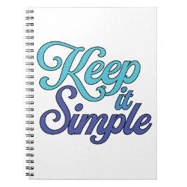 Keep It Simple Notebook (Blue) Notizblock