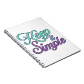 Keep It Simple Notebook (Purple) Notizblock (Rechte Seite)