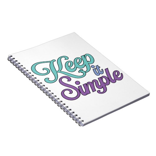 Keep It Simple Notebook (Purple) Notizblock (Rechte Seite)