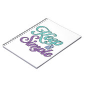 Keep It Simple Notebook (Purple) Notizblock (Linke Seite)