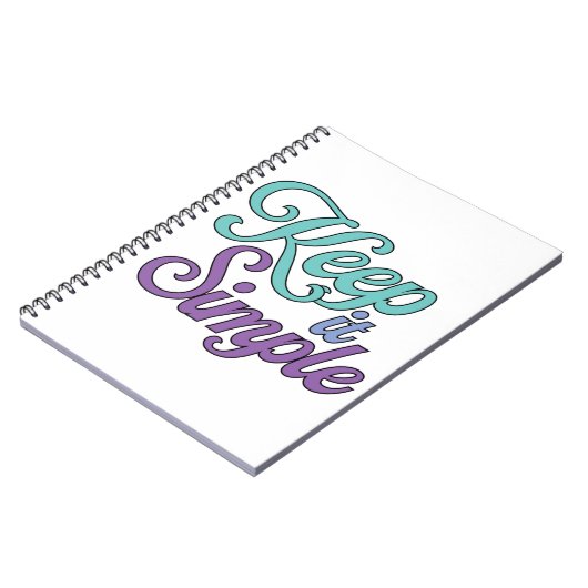 Keep It Simple Notebook (Purple) Notizblock (Linke Seite)