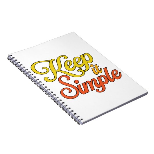Keep It Simple Notebook (Yellow) Notizblock (Rechte Seite)
