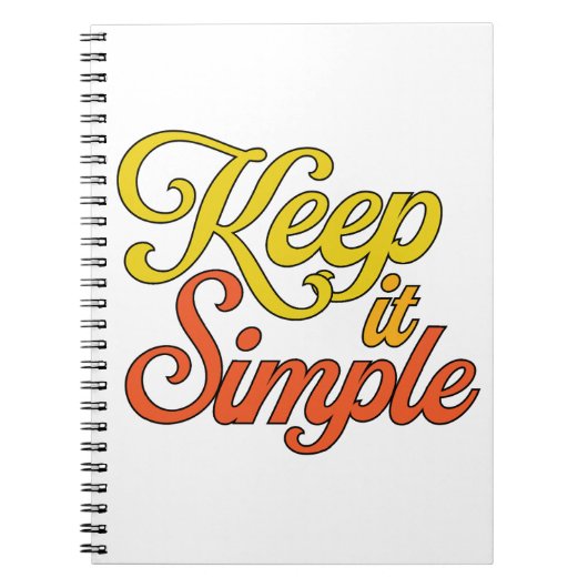 Keep It Simple Notebook (Yellow) Notizblock (Vorderseite)