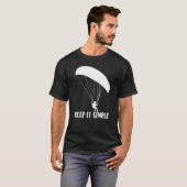 Keep It Simple Paragliding Men Paraglider Adventu T-Shirt (Vorne ganz)