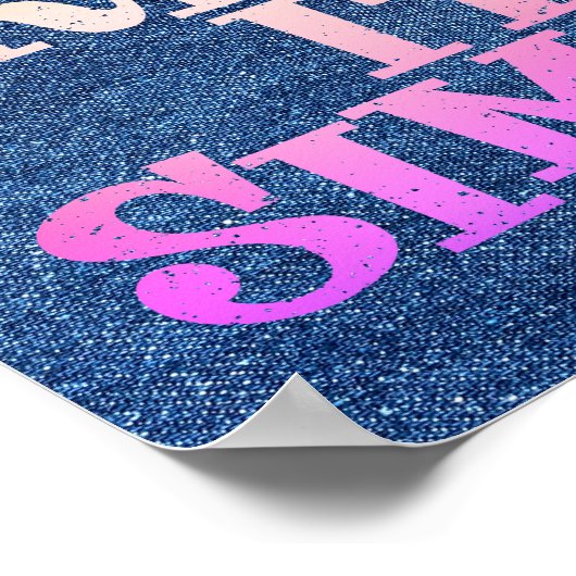 Keep It Simple Recovery Design Poster (Ecke)