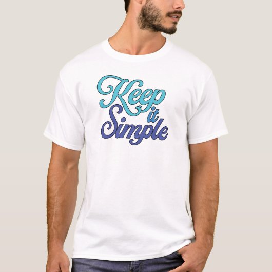Keep It Simple T-Shirt (Blue) (Vorderseite)