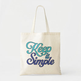 Keep It Simple Tote Bag (Blue) Tragetasche