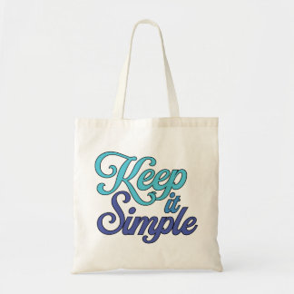Keep It Simple Tote Bag (Blue) Tragetasche