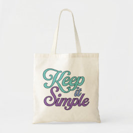 Keep It Simple Tote Bag (Purple) Tragetasche