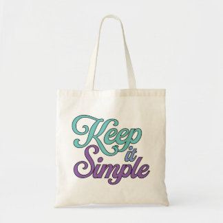 Keep It Simple Tote Bag (Purple) Tragetasche