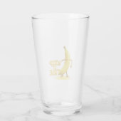 Keep It Tide – Lustige Banane-Typografie Minimalis Glas (Rückseite)
