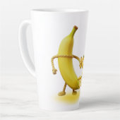 Keep It Tide – Lustige Banane-Typografie Minimalis Milchtasse (Linke Ecke)
