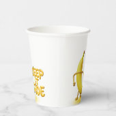Keep It Tide – Lustige Banane-Typografie Minimalis Pappbecher (Rechts)
