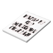 Keep It Up / Hakuna Matata Kunstdruck Notizblock (Rotiert)