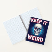 Keep It Weird Skull Notizblock (Innenseite)