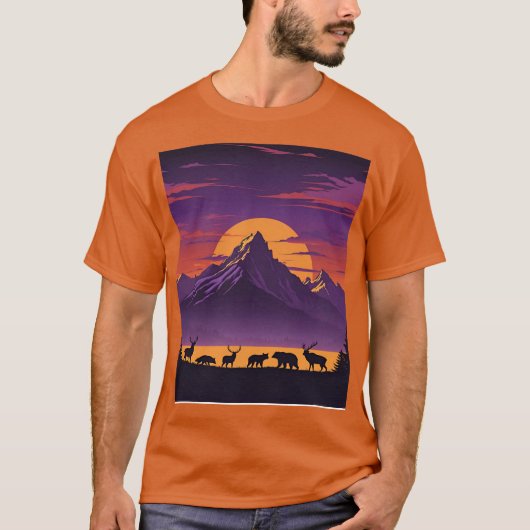 Keep It Wild T-Shirt – Retro Outdoor Adventure Nat (Vorderseite)