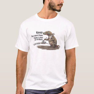 Keep Komodo Island Clean Plastik Nicht Auf Meiner T-Shirt