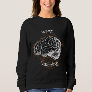 Keep Learning Inspirierender Hoodie