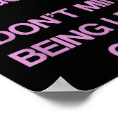 Keep Me Differentt God I Don't Mind Being Left Out Poster (Ecke)