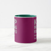 Keep Moving Forward Quote Mug | No Pause No Fear  Tasse (Zentrum)