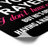 Keep My Husband In Your Prayers Funny Saying Quote Poster (Ecke)
