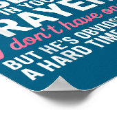 Keep My Husband In Your Prayers Funny Saying Quote Poster (Ecke)