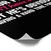 Keep My Husband In Your Prayers Funny Saying Quote Poster (Ecke)