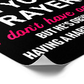 Keep My Husband In Your Prayers Funny Saying Quote Poster (Ecke)